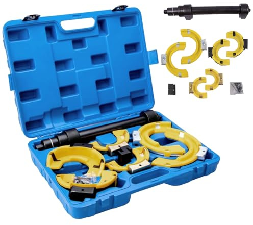 YRHome Universal Federkompressoren Federspanner Set für McPherson Federbein – Federkompressor mit Transportkoffer, geeignet für Stoßdämpfer & Tieferlegung