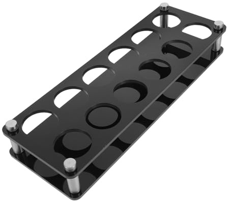BESTYASH Acrylic Shot Glass Rack Slots Holes Stable Heavy-duty Glass Holder Tray Portable for Ktv Bar Club