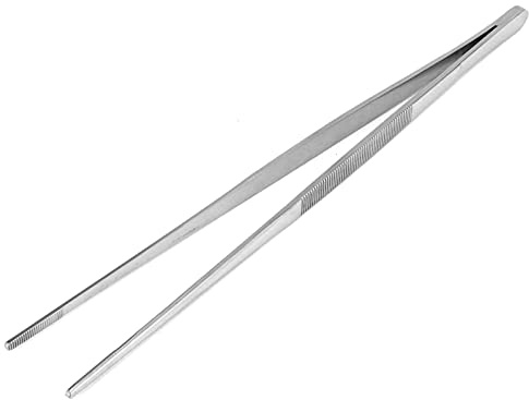 FLEXMAN Pinza de Cocina, Diseño de Cabeza Redonda de Acero Inoxidable Multipropósito Pinzas de Cocina, Pinzas de Metal, Pinzas de Cocina para Cocinar, Carne, Pan, Hielo, Clip