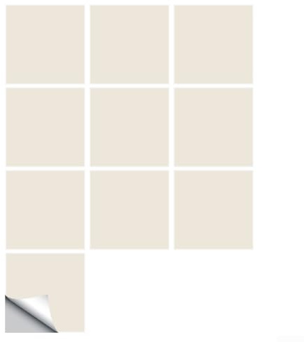 Piastrelle autoadesive da parete, in PVC, per cucina, bagno, sfondo, decorazione per la casa, resistente all'usura e all'olio (beige)