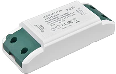 Naroote Alimentatore Driver LED 24V 24W, Trasformatore di Potenza Dimmerabile, Trasformatore CC 1A con Tensione Costante, Ideale per Strisce Luminose da 24 Volt