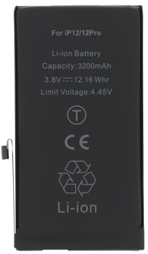 Batterie Haute Capacité Compatible pour iPhone 12/12 Mini/12 Pro/12 Pro Max (iPhone 12 Pro | 3200mAh)