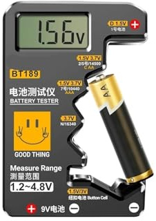 Testeur de piles bouton BT189 9 V NDC AA AAA, universel, écran LCD, testeur, banque d'alimentation, détecteurs, outils