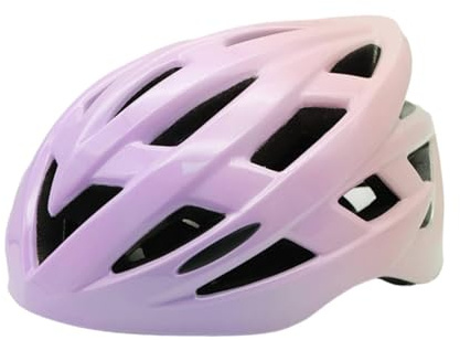 AsrMyjcx Casco da Bicicletta per Adulti Leggero, Ventilato, Antiurto, Regolabile, Traspirante, Adatto a Uomini E Donne, Viola
