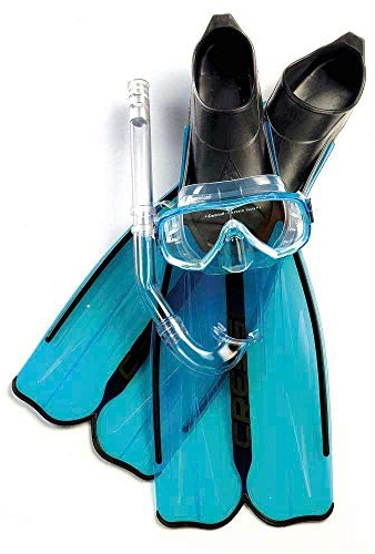 Cressi Sub S.p.A. Rondinella Bag Set de Snorkeling Aquamarine 33/34