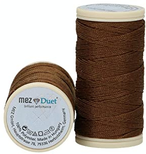 MEZ Duet Stärke 30 4642030-07112 braun Nähgarn, 100 % Polyester, 30m