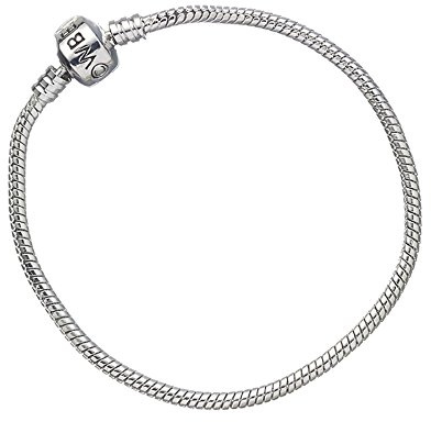 The Carat Shop XS- Child Size 17cm Official Harry Potter Jewellery Silver Charm Bracelet for Harry Potter Slider Charms