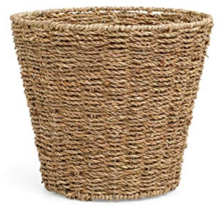 ARPAN Waste Bin - Woven Waste Paper Basket for Bedroom, Kitchen, Bathroom or Office - Seagrass Trash Can - Versatile Wastebasket for Garbage and Rubbish