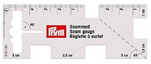 Prym Saummaß ... zum direkten Arbeiten an der Nähmaschine - transparent