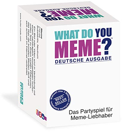 HUCH! | What Do You Meme Deutsch | Kartenspiele für Erwachsene | Partyspiele ab 18 | Meme Spiel | Kartenspiel & Gesellschaftsspiele | Deutsche Ausgabe | Ab 3 Spielern ab 18 Jahren
