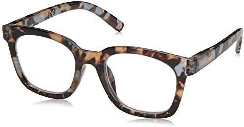 Peepers Blue Light Reading Glasses for Women +1.25, Blue Quartz, To the Max