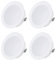 Sweet Led 4x Spot Encastrable Plat 12V IP44, Luminaire Encastré 3,5W LED 3000K pour Meuble et Salle de Bain, Spot Ultra Plat Mini pour Pièce Humide, Projecteur Encastré pour Meuble, Blanc Chaud, Blanc