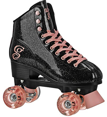 Candi GRL Sabina Patins Freestyle à roulettes colorés, Noir/Rose, Pointure 39