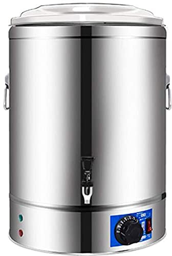 MNSSRN Seau de Chauffage électrique, Seau d'isolation en Acier Inoxydable, Godet Ouvert à Double Couche, Seau à Soupe,60L