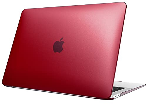 Fintie Hülle kompatibel mit MacBook Air 13 (2018-2020 Version) A2337(M1)/A2179/A1932, Ultradünne Hartschale Schutzhülle Snap Case, Bordeaux(Matt) | Schutzhülle aus Hartplastik, dünn und leicht, transparent, matt