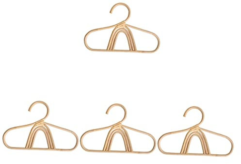 CIYODO 4stücke Rattan Kleiderbügel Für Junge Mädchen Handgefertigte rutschfeste Aufbewahrungslösung Für Babykleidung Für Kinderzimmer Dekorativ Und Funktional Hochwertiges