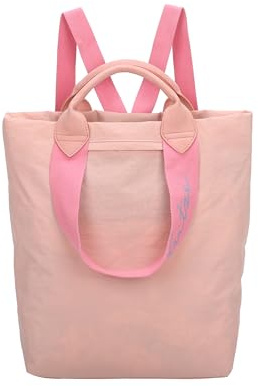 Fritzi Ju Lighty Old Rose Backpack Nylon Damen Rucksack Festival City Uni ultra leicht verstellbare Träger Kurzgriff 38 x 30 x 17 cm, Rosa