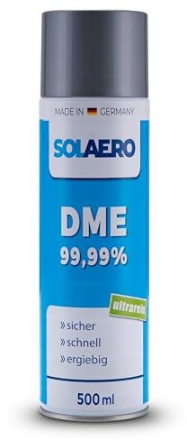 SOLAERO - Dimethyl Ether 500ml - 99.99% reines Extraktionsgas als Druckgasdose-Spray - Organisches Lösungsmittel - Hochreine Extraktion durch DME Spray - Herstellung in Deutschland