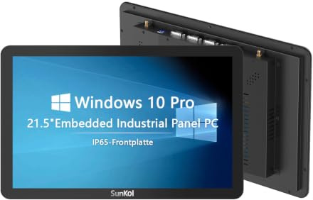 SunKol 21.5 Embedded Industrial Touch Panel PC,16:9 Capacitive Touch Screen All-in-one, 2xUSB2.0, 2xUSB3.0, HDMI, VGA, 2xRS232, LAN (i5-3210M, 8G-DDR3 RAM 128G SSD)