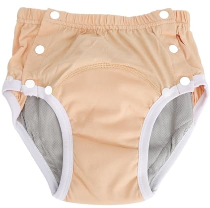 Pannolini di Stoffa per Adulti, Pannolini Lavabili per Biancheria Intima per Incontinenza Pannolini di Stoffa di Puro Cotone Traspirante a Prova di Perdite per Anziani (M)