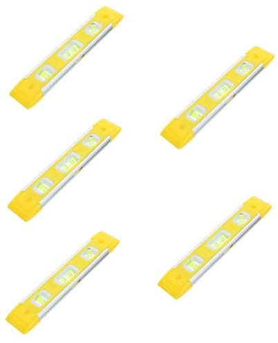 Gadpiparty 5stücke Kompakte Magnetische Wasserwaage Aus Präzisions-level Design Für Einfache Handhabung Und Genaue Messungen Für Heimwerker Und Bauprojekte