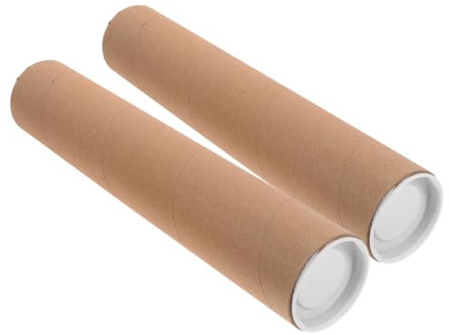 Tofficu 2er-pack Kartonröhren-mailer Für Bastelpapierröhren Runde Aufbewahrung Für Dokumente Und Poster