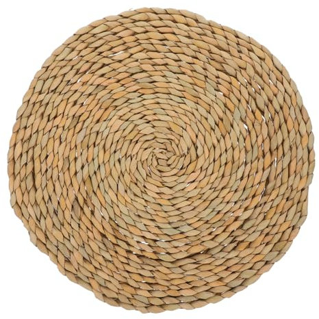 Parliky Rundes Strohsitzkissen Woven Floor Seat Cushion Für Yoga Wohnzimmer Und Schlafzimmer Langlebig Komfortabel Naturmaterialien Für Alltag Entspannung