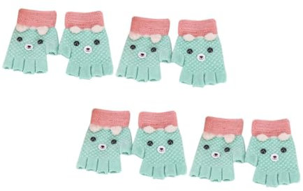 WRITWAA 12 Paare Handschuhe thermohandschuh thermal gloves kinderhandschuh schihandschuh kinder stulpen für kinder ostergeschenk für kinder flauschiger fingerloser Fäustling Stricken