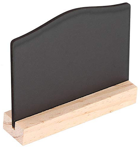 Aladeno 10 Stück/Set Kreidetafel-Schilder, klein, doppelseitig, weihnachtlich, dekorativ, Mini-Tafel-Display, Tafel-Ornament, Nachrichtendisplay mit Sockel für Zuhause, Party,