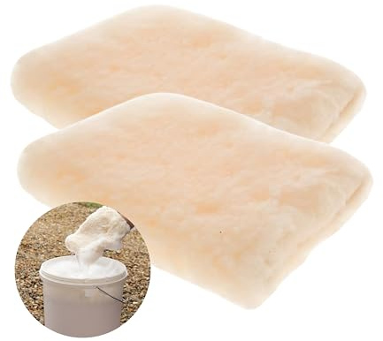 Tek Automotive Twin Pack Super Soft Synthetic Lambswool Wash Pad Sponge – High Suds Car Wash Pad for Scratch-Free Cleaning, Holds Soap & Suds, Lifts Dirt & Grime – Trade Quality, Pressure Washer Safe