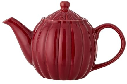 Bloomingville Latina Teekanne, Rot, Steingut, T13xH17 cm, 1085 ml