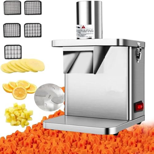 Picadora De Verduras EléCtrica, 250 W, Cortadora De Verduras, Cortadora, Cortadora AutomáTica Para Cebolla, Trituradora De Patatas, Procesadora De Verduras Para Uso DoméStico Comercial,Silver