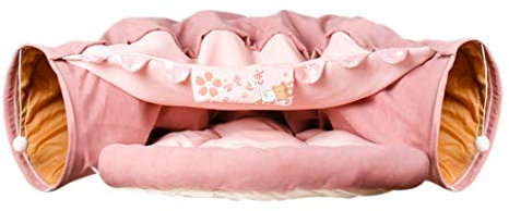 XAGMODSHN Weiches Bett für Katzentunnel, Spieltunnel aus Polyester, Versteck für kleine Haustiere