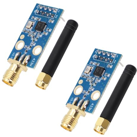 CC1101 radio Modulo AYWHP 2PCS 433MHz modulo wireless CC1101 con connettore antenna SMA 1.9-3.6V DC compatibile con Arduino