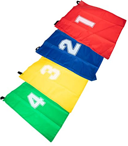 NAMOARLY 4stücke Sackhüpfsäcke Hüpfspielzeug Aus Hochwertigem Canvas-Material Mit Leuchtendem Farbdesign Und Doppelgriffen Für Outdoor-Spiele Leicht Tragbar Und Praktisch Für Dauerhaften
