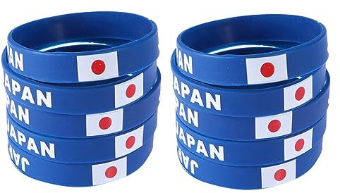LIFKOME 10 Pezzi Braccialetti Sportivi in Silicone Personalità Semplice Cinturino Da Polso Anelli Da Mano Decorazioni Per Uomo Donna