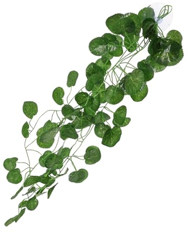 Toyvian Plante Artificielle Décorative pour Reptiles en Plastique Vert | Décoration Réaliste, Installation Facile, Usage Terrarium et Aménagement de Vivarium