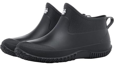 Waterproof Equestrian Slip On Stable Muck Yard Boots Women and Men Ankle Ladies Wellies Short Chelsea Booties Waterproof Rain Boots Easier On & Off Non-slip Hiking Shoes