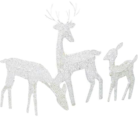 Decorazione Natalizia a Forma di Renna illuminata per Esterni, con Renna Natalizia a LED, Impermeabile, per casa, Giardino, Prato