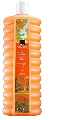 Avon Senses Bubble Bath Badeschaum Golden Embrace, goldene Gewürze & Moos, 1 Liter