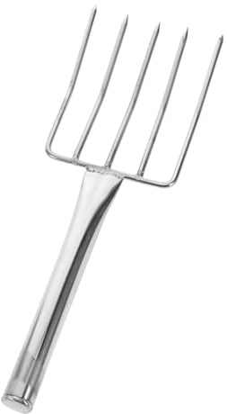 MOBUTOFU Fourchette à Pommes de Terre en Acier Inoxydable Multifonctionnelle, Petite Pelle de Jardinage Robuste et Résistante Repiquage des Petites Plantes et Pousses de Haricot Argentée