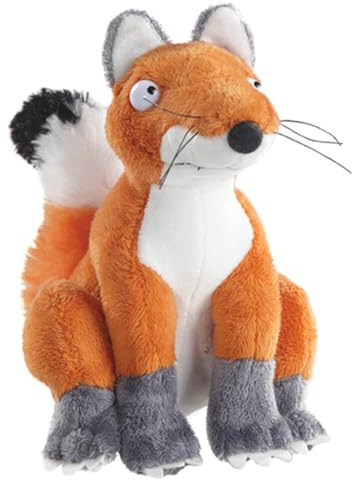 Gruffalo 34038 Aurora, Offizieller Merchandise, 12873, Der Grüffelo-Fuchs, 18cm, Plüschtier, Orange und Weiß