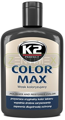 ZentimeX Farbpolitur Tönungswachs Autopolitur Lackpolitur Wachs Poliermittel Autolack Farbbrillanz Tiefglanz kolorisierend 200ml Black SCHWARZ
