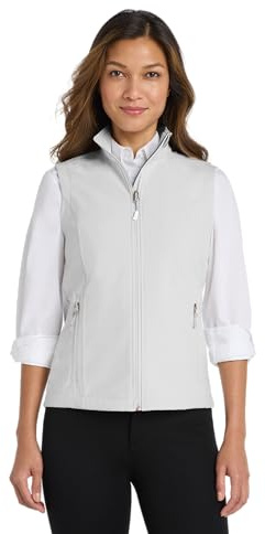 Port Authority Ladies Core Soft Shell Vest L325, Marshmallow, Medium