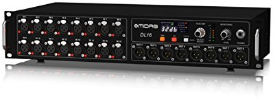 Midas DL16 16 Input, 8 Output Stage Box with 16 Midas Microphone Preamplifiers, ULTRANET and ADAT Interfaces, Pc compatible only