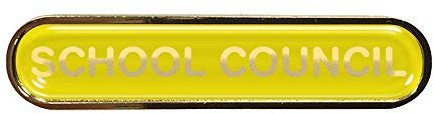 School Council Gel Domed School Bar Badge