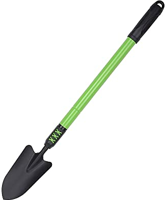 Vetrineinrete® Pala trapiantatore da Giardino con Manico telescopico Lungo Regolabile richiudibile Estensibile da 51 a 79 cm Vanga badile a Punta Stretta attrezzo utensile da Giardinaggio 90068 G3