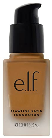 e.l.f. Base de maquillaje Flawless Finish de cobertura media y ligera, acabado mate satinado, 20 ml