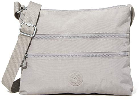 Kipling ALVAR Mittelgroße Umhängetasche, Grey Gris (Grau)