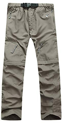 GELing vandringsbyxor för män, vandringsbyxor, utbytbara utomhusbyxor, cykelbyxor, funktionella shorts, snabbtorkande, vindtät, camping, funktionella byxor, cargo, utomhusbyxor med dragkedjefickor,